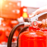 Close up Fire extinguisher